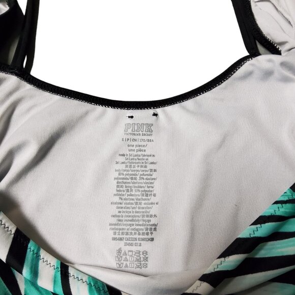 PINK Victoria's Secret Swimwear Monokini Women's Small One Piece Bathing Suit - Picture 4 of 14